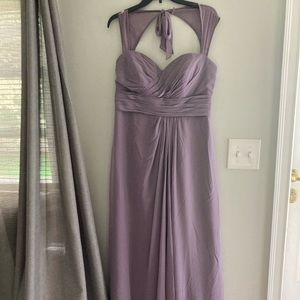Lilac evening gown